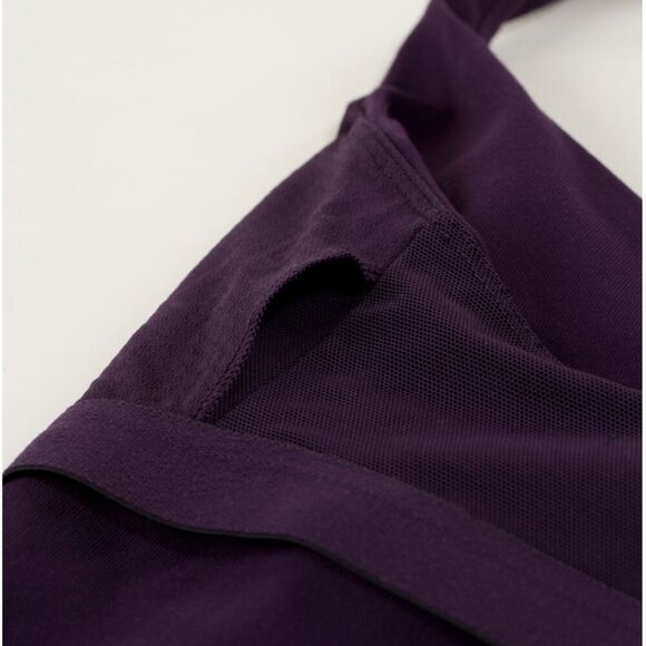 RARE Lululemon Satin Straps Open Back Lightweight Purple Yoga Tank 6 NWOT - Picture 8 of 12